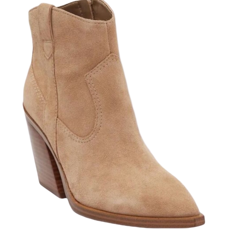 Vince Camuto Gredile Suede Western Ankle Bootie 9.5 - Picture 11 of 11